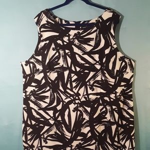 Black and White Print Dress By Ronni Nicole